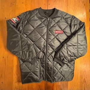 Ultra Club Revolt RMC Music Conference Bomber Quilted Nylon Black Large MEN